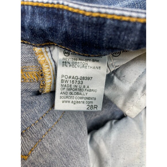 AG Adriano Goldschmied THE LEGGING Super Skinny Raw Hem Sz 28R Ankle - Picture 4 of 10